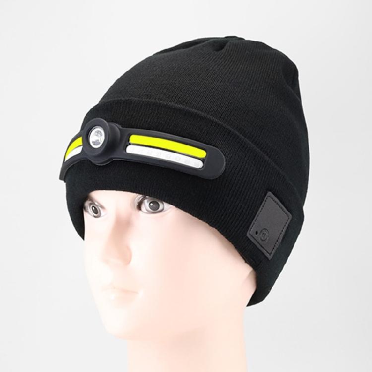 Easy To Clean Removable LED Lamp Knit Hat Rechargeable Outdoor Headlamp Cap For Enthusiasts Night Event And Family Use