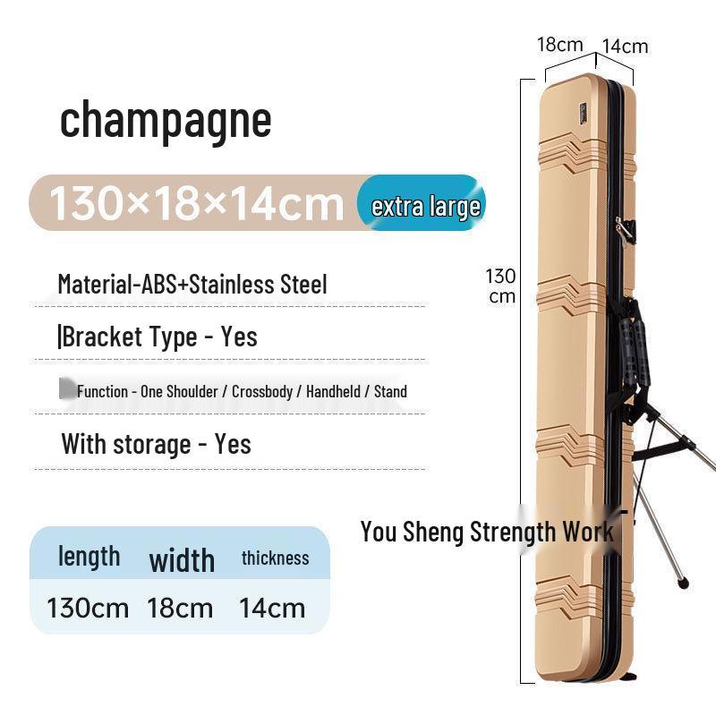 New Lightweight Multifunctional Fishing Bag: Waterproof Hard Shell for Rods, Gear, and Umbrella