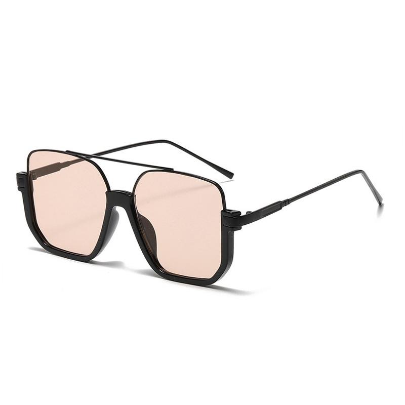 New Stylish Designer Style Sun Glasses Semi-rimless Double Bridge Sun Glasses For Women UV Ray Blocking Sun Glasses Man