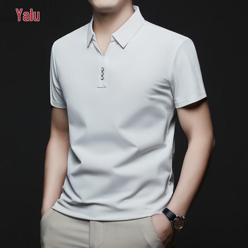 Yalu Men s Summer Loose Fit Polo Shirt 58