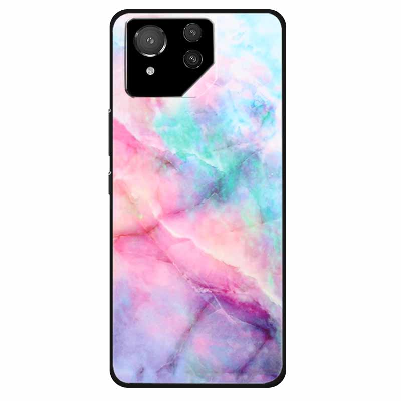 For Asus ROG Phone 8 Case Lovely Soft Silicone Lion Fundas For ASUS Rog Phone 8 Pro Cover Marble Cat Phone8 8pro Protector Bag
