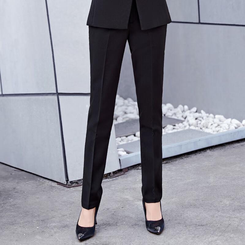 Women's Straight Leg High-Waist Office Suit Pants