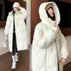 Winter Medium and Long Thickened Cotton-padded Jacket Women's New Coat Loose Cotton-padded Jacket Cold and Warm Cotton-padded Jacket Tide