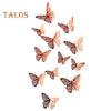 TDStore 3D Butterfly Hollow Naklejka Ścienna Naklejka DIY Latający Zdejmowany Mural Sypialnia Decor
