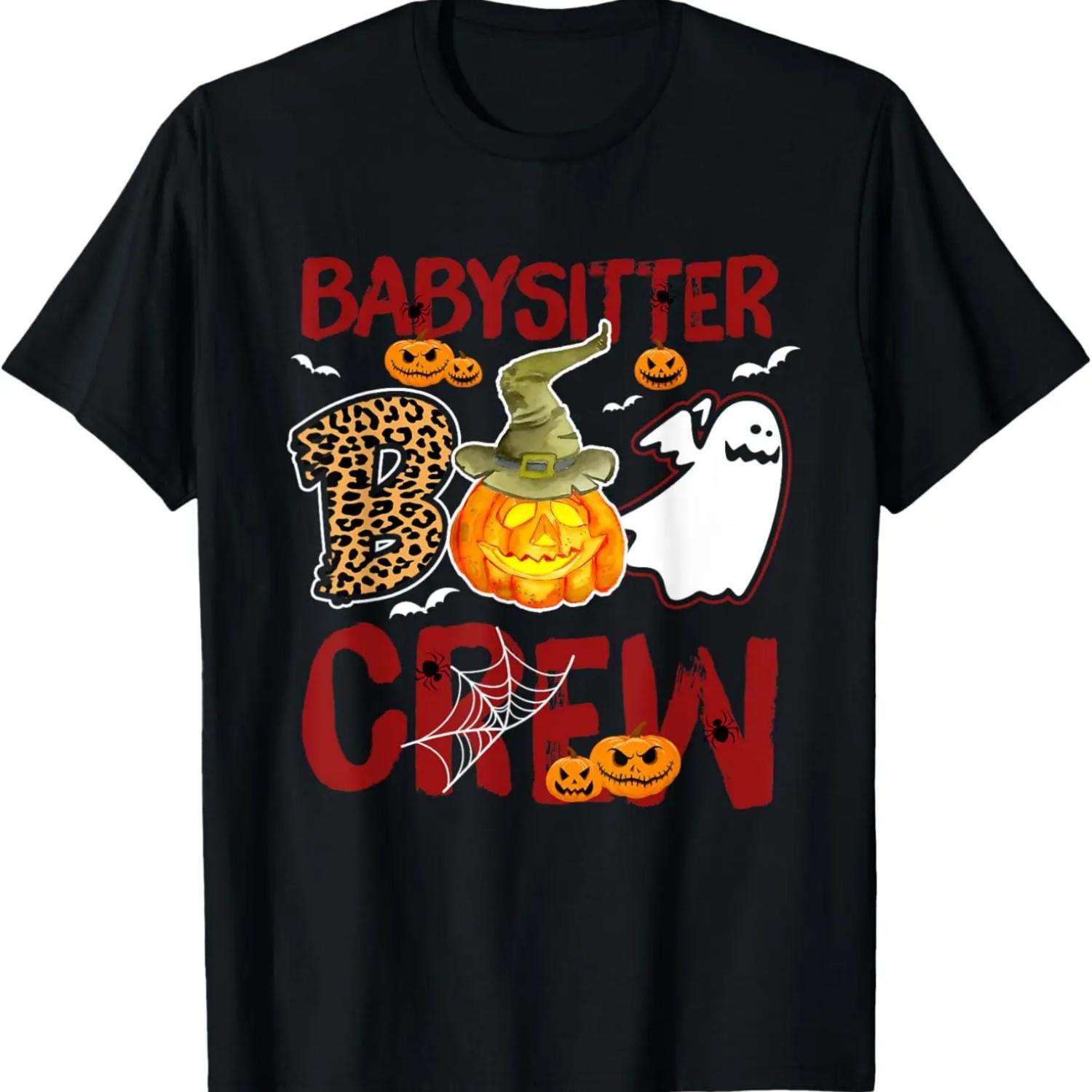 Babysitter Boo Crew Halloween Baby-sitter Costume T-Shirt S