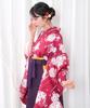 Hakama Two Shaku Sleeve Plain Graduation 4 Piece Set Hakama Lower Gorgeous E F Katakoi No Sakura Hakama [KYOETSU] Set, Kimono, Hakama, Ceremony,