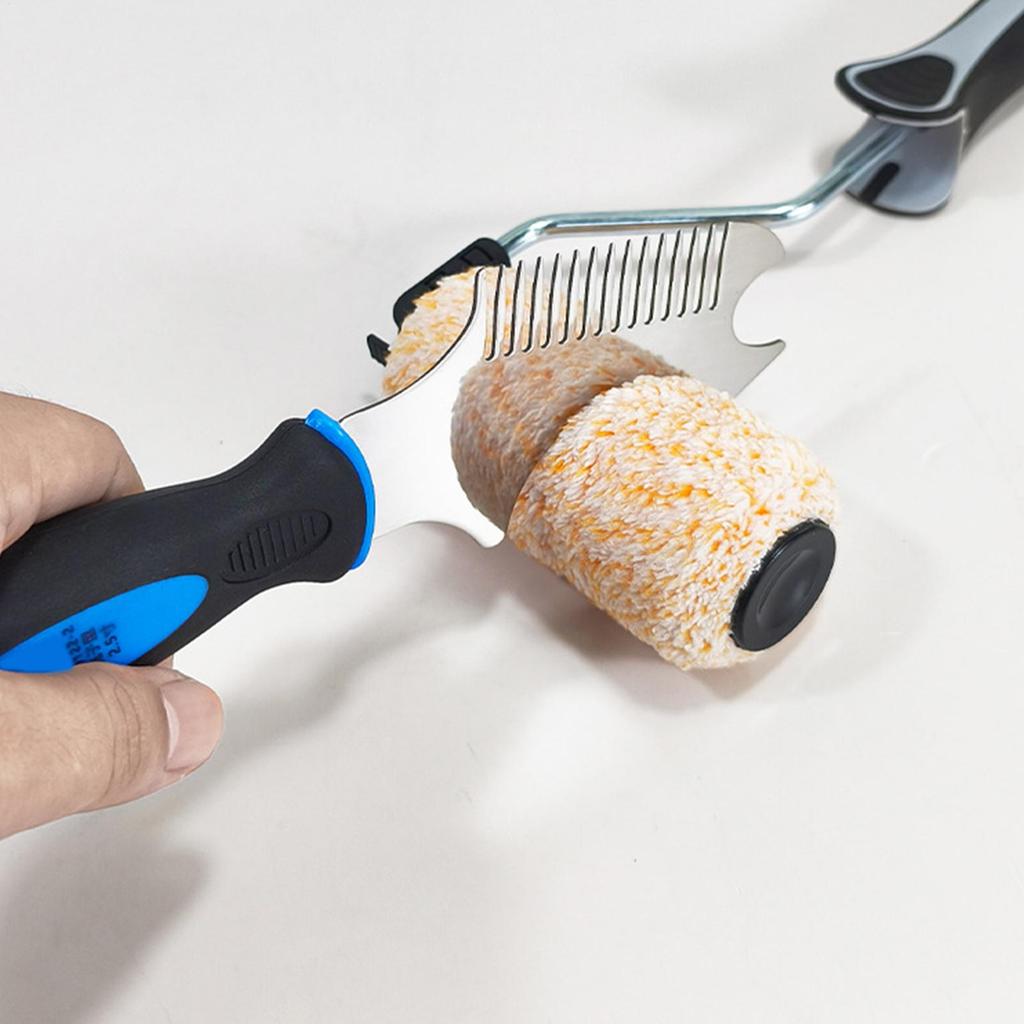 Farbpinsel Kamm Bürste Walzenreiniger Werkzeug Edelstahl Farbpinsel Walzen Pflegen Farbpinsel Kamm