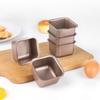 Kleine quadratische Toastbrot-Backformen, antihaftbeschichtetes Backblech aus Karbonstahl