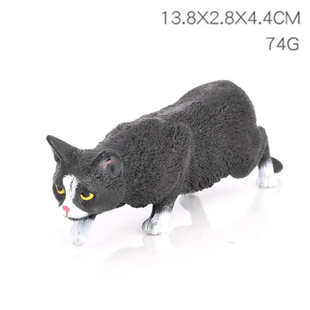 Exquisite PVC Simulation Cat Model Siamese Ragdoll Persian Cat Lifelike Realistic Pet Figurines Simulation Pet Car Decoration