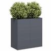 VidaXL Anthracite Planter 80x40x80 Cm Cold-rolled Steel 860712