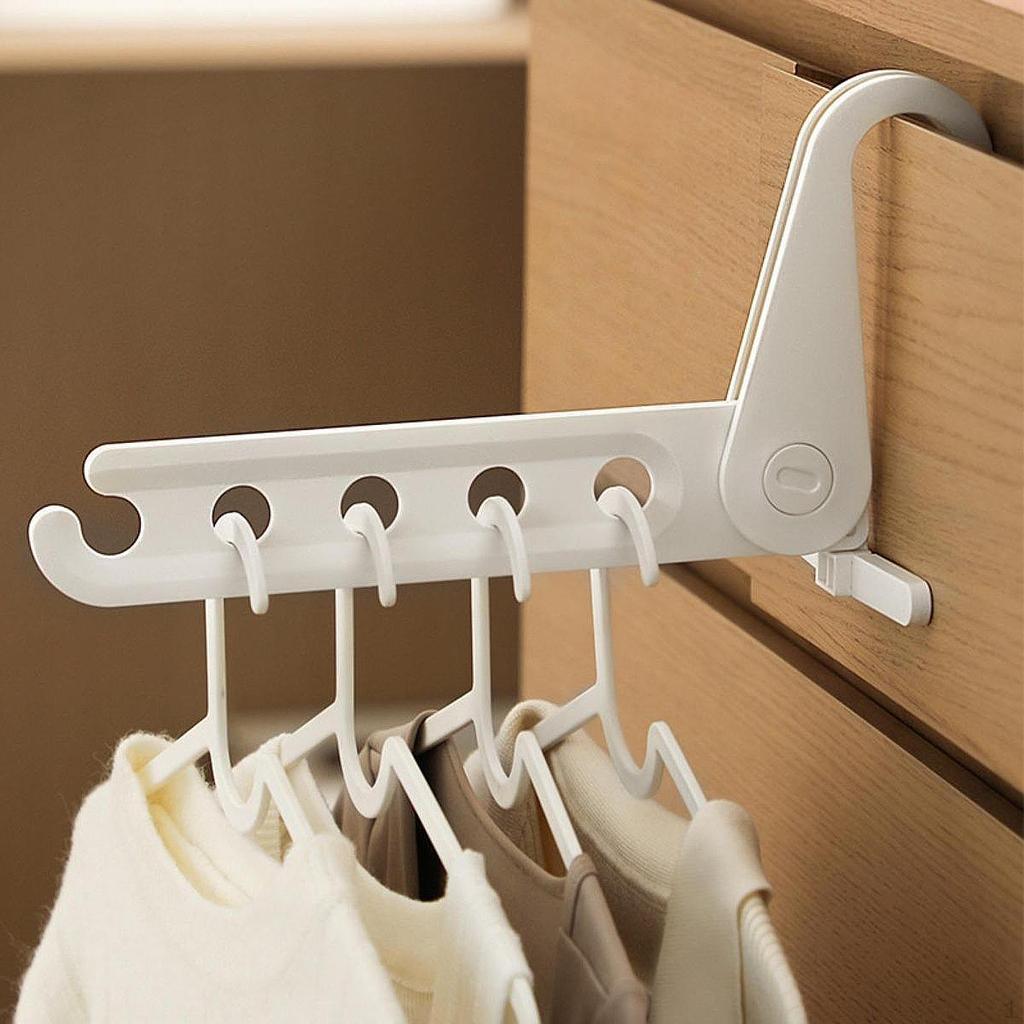 2x Foldable Clothes Hanger, Indoor Drying Rack Space Saving, Portable Laundry Room Hanging