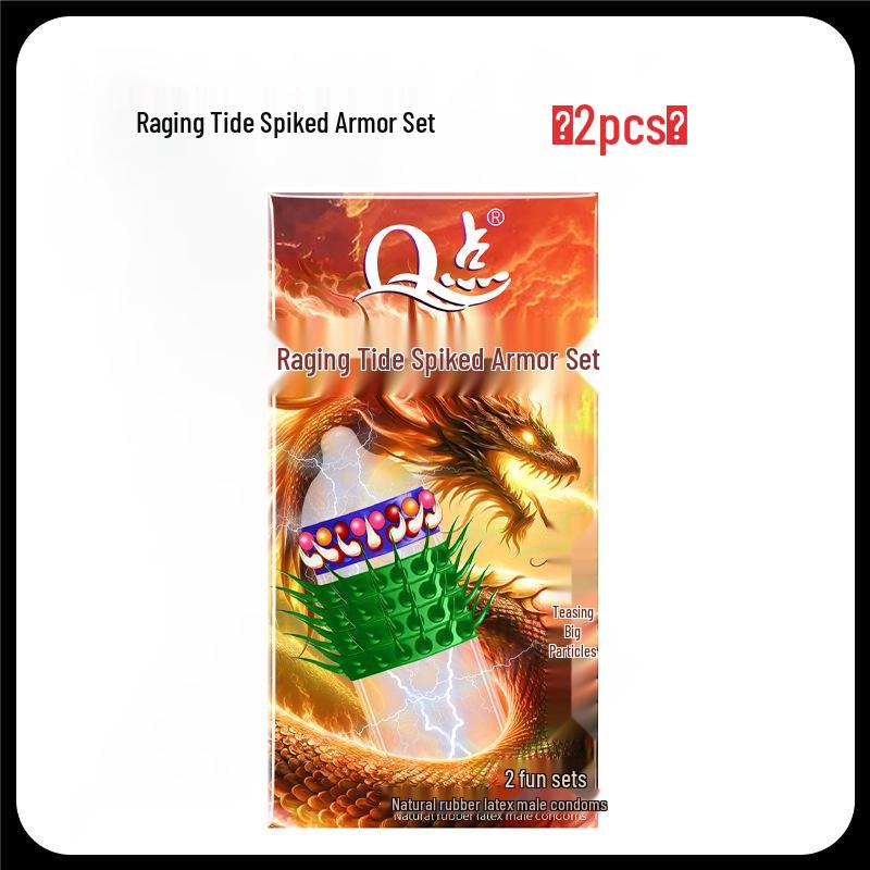 Q-point Hyaluronic Acid 001 Large Particle Delay Condoms - Long-lasting Contraceptives for Adults