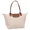 Longchamp Le Pliage 28 Button Zipper Closure Long Handle Dumpling Tote Bag Women Tote Bags Paper-Color 2605089P71