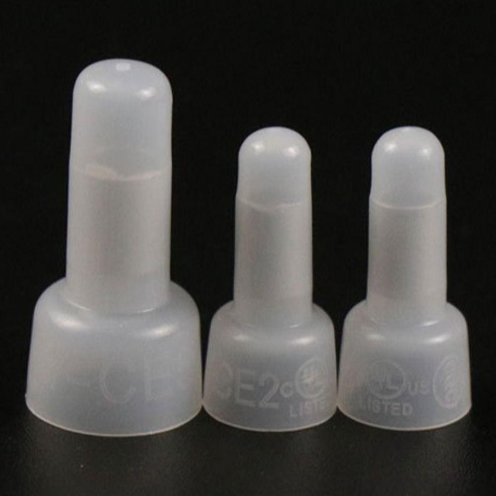 

250 Pcs Waterproof Crimp Cap Kit Connectors Kit Terminals Connector Cable прозорий