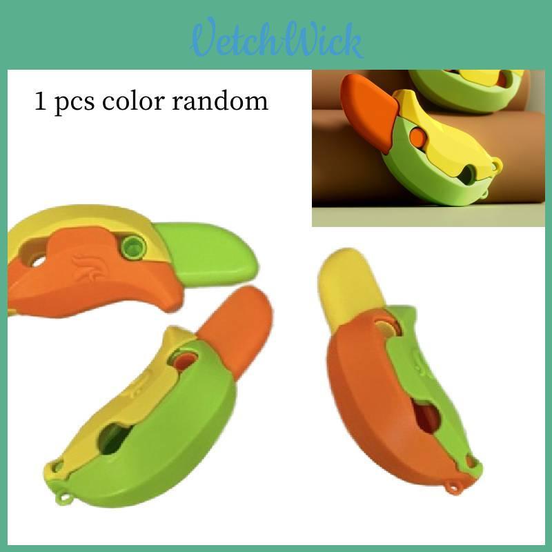 New Gravity 3d Banana Carrot Knife Round Blade Banana Radish Knife Decompression Toy