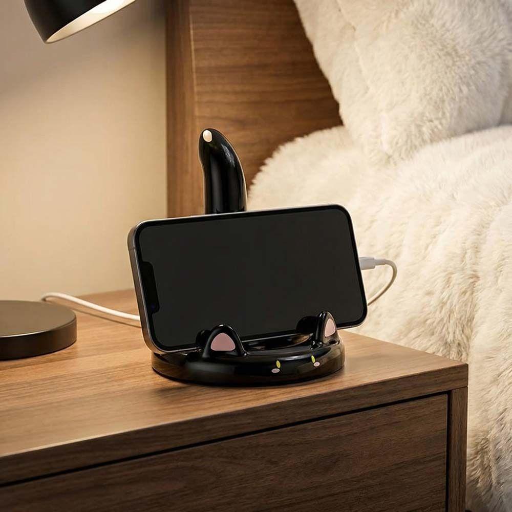 Anti Slip Cat Desktop Stand Figure Model Cat Shape Phone Bracket  Watching TV Phone Support