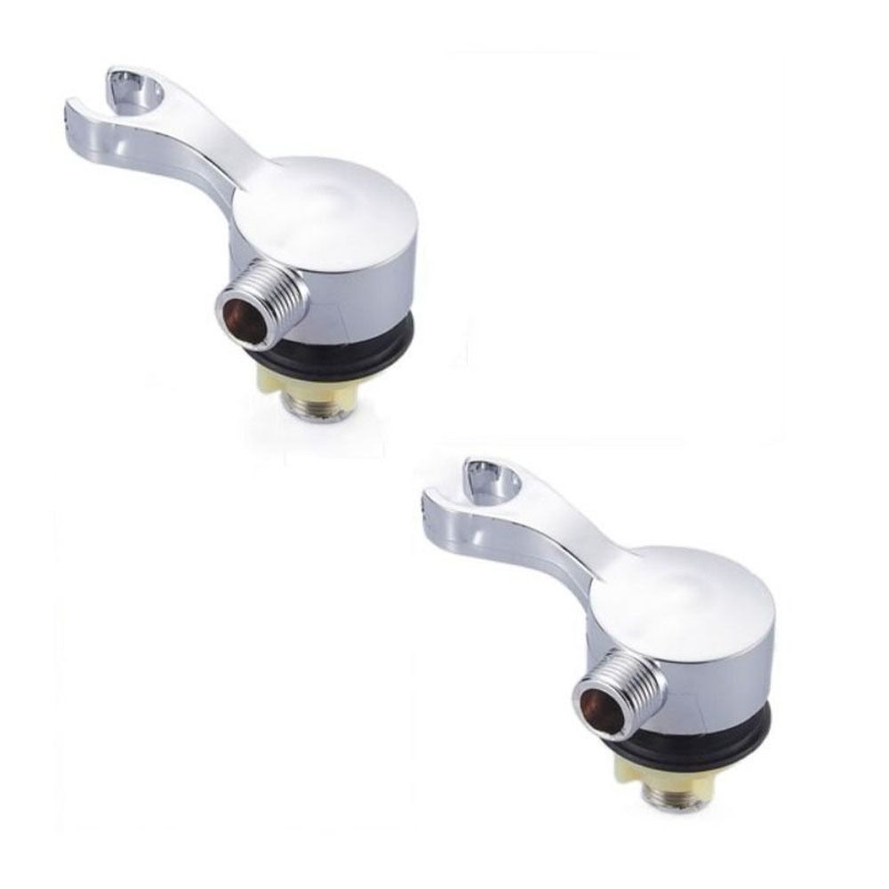 

2 pcs Rustproof Sprayer Holder Compact Shower Elbow Outlet Connector Faucet Socket Salon Supplies style 3