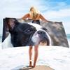 Asciugamani da Spiaggia e da Bagno con Fantasia Bulldog Francese, Grandi Dimensioni, Asciugamano da Viaggio, Piscina e Uso Interno, per Adulti e Bambini, Super Assorbenti