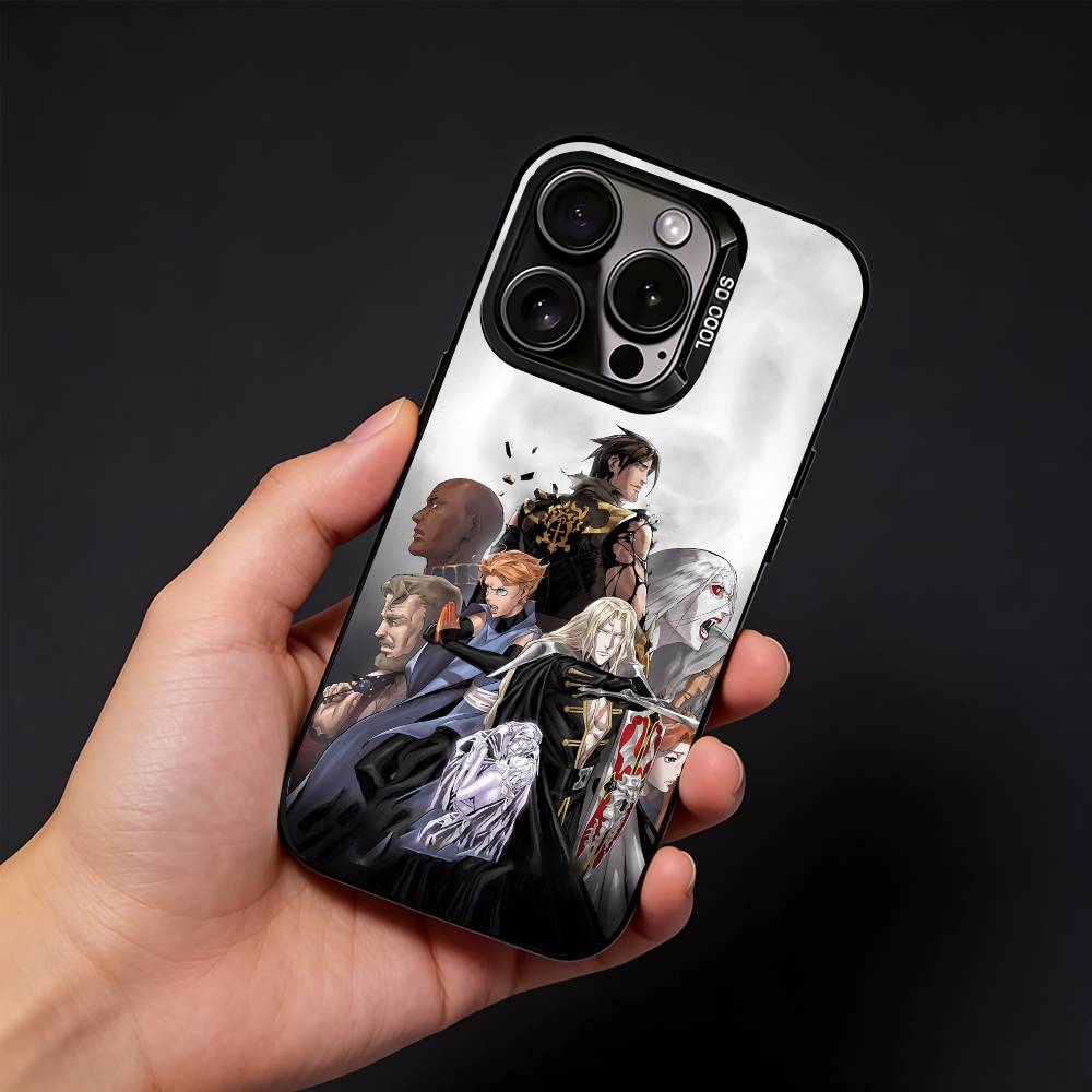 Game C-Castlevania Phone Case For iPhone17, 16,15,14,13,12 Pro Max Black Candy Matte Shockproof Cover