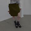 LCDC™ Double Layer Knit Skirt (Khaki)