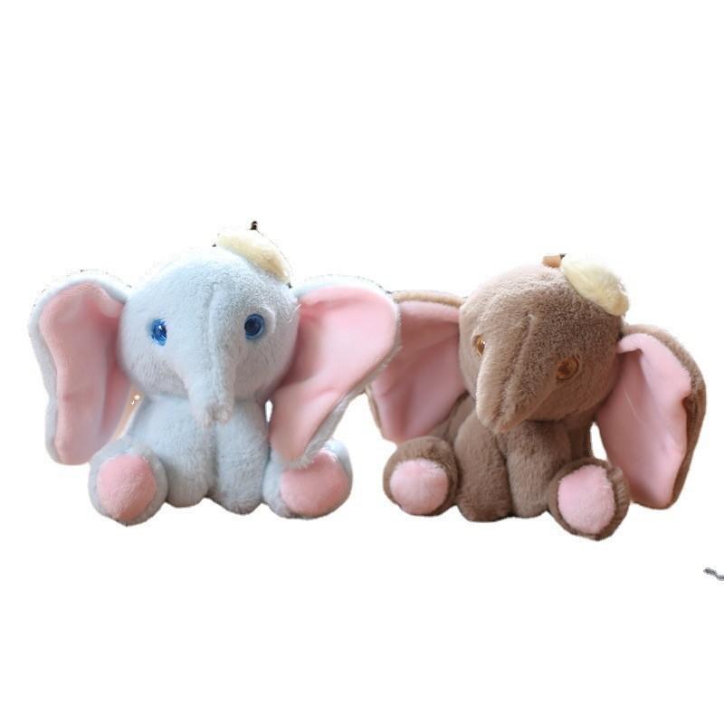 Adorable Lindo Llavero Juguete de Elefante de Peluche Suave Relleno Colgante para Bolso Muñeca