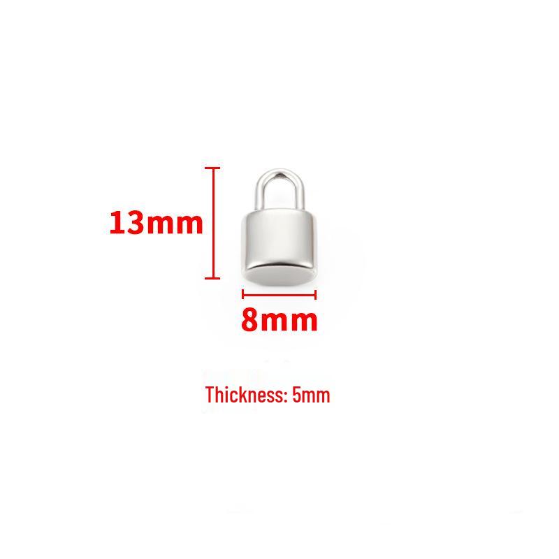 Stainless Steel Heart Lock Pendant for DIY Necklaces & Bracelets - Couple's Fashion Accessory