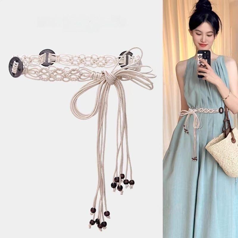 Bohemian waist belt female niche retro waist chain belt versatile waist rope ethnic style decoration