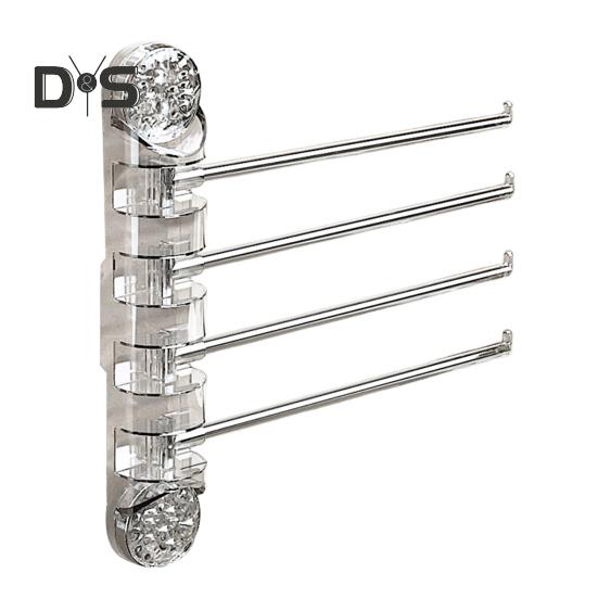 

Вешалка для полотенец с поворотным кронштейном и присоской. Простая установка. Настенный держатель для полотенец в ванной. Органайзер. A