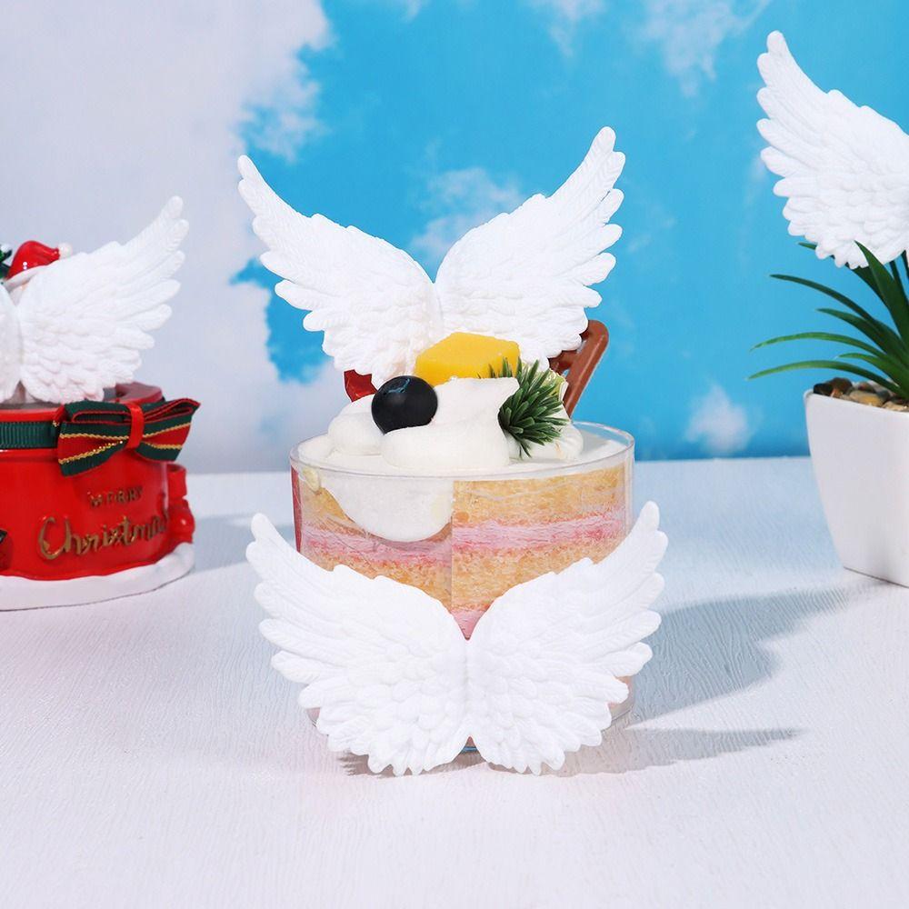 Costume Backpack Xmas Party Decoration Plastic Angel Wings Cake Decor Christmas Tree Ornaments