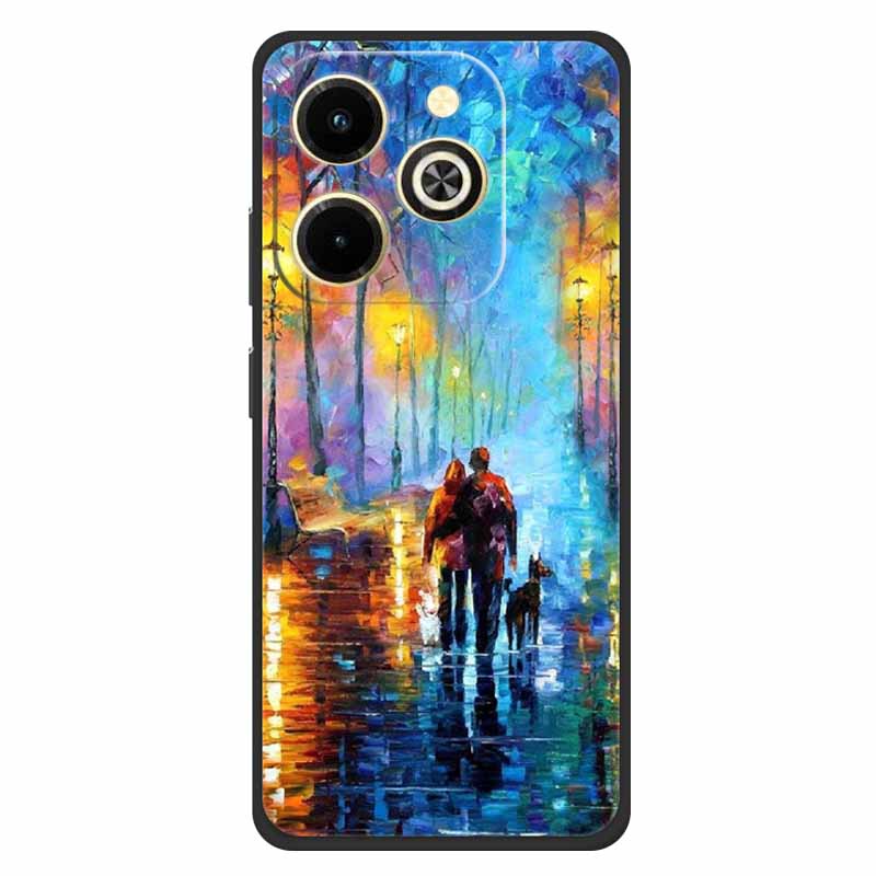 

For Infinix Hot 40i Case Silicone Soft Lovely Dog Cats TPU Printed Cover for Infinix Hot 40i X6528B Cases Lion Marble Protection infinix X6528B