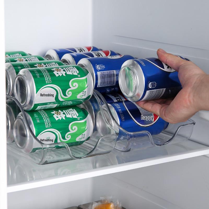 Transparent Food Grade Refrigerator Storage Box for Beverages and Fruit Cans