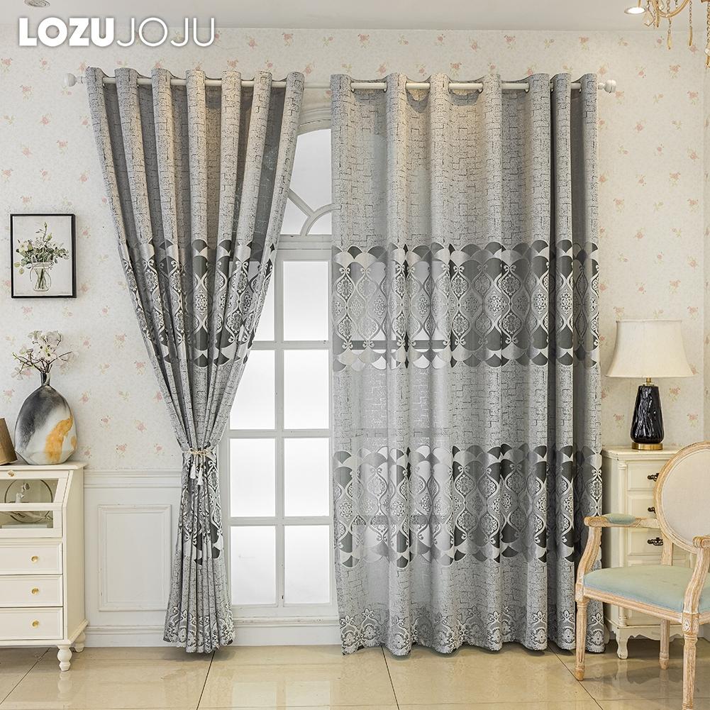 1PC LOZUJOJU 40-70% zaciemniające zaawansowane luksusowe europejskie zasłony żakardowe dostępne w wielu kolorach do salonu sypialni wystrój domu