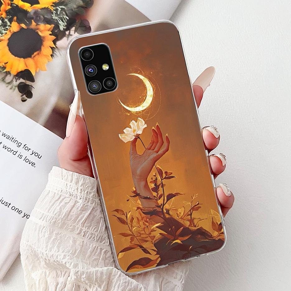 For Samsung Galaxy M51 Case SM-M515F Colorful Flower Painted Cover Soft Silicone Phone Case For Samsung M51 M 51 GalaxyM51 Shell