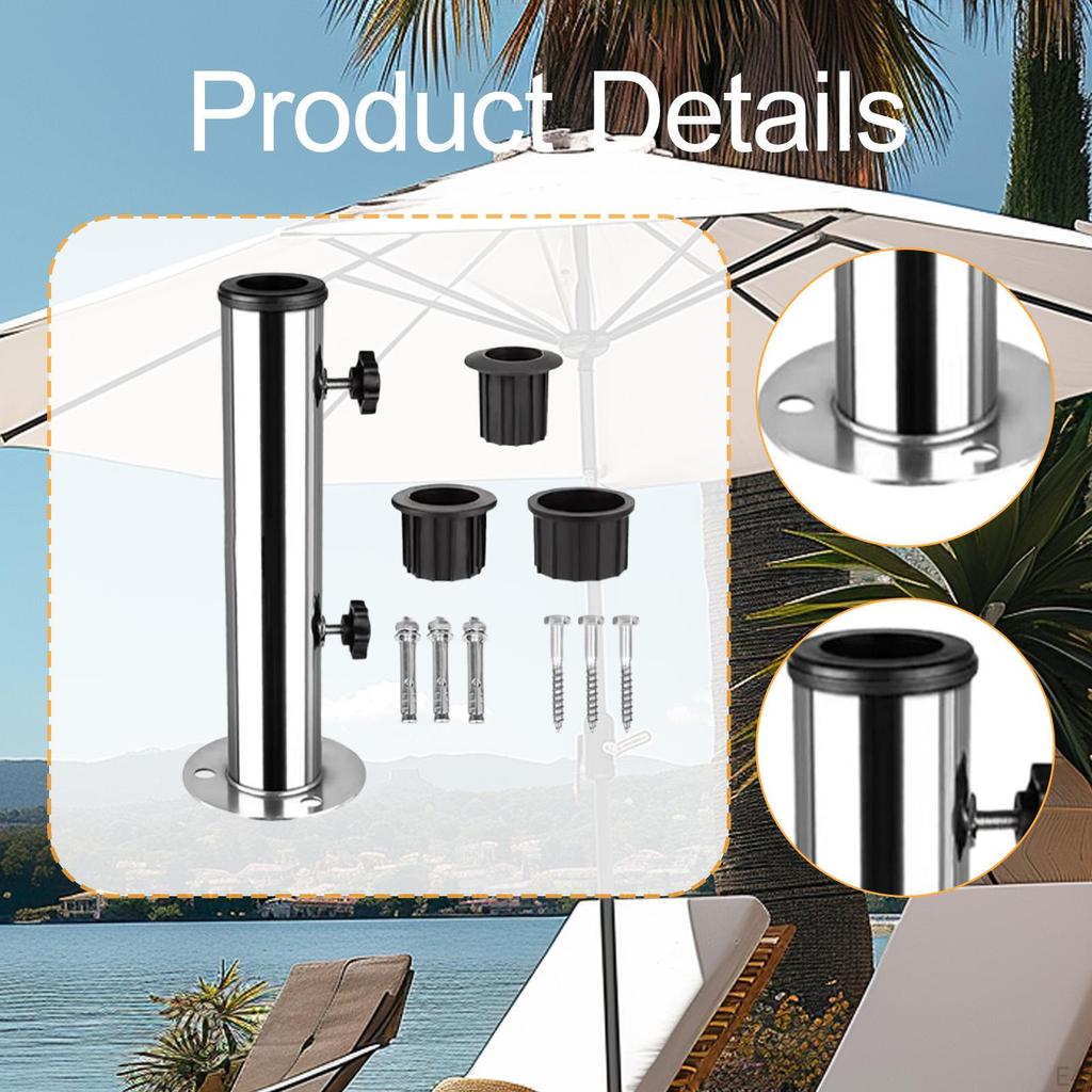 Base Bracket for Patio Umbrella Setup In Outdoor Areas