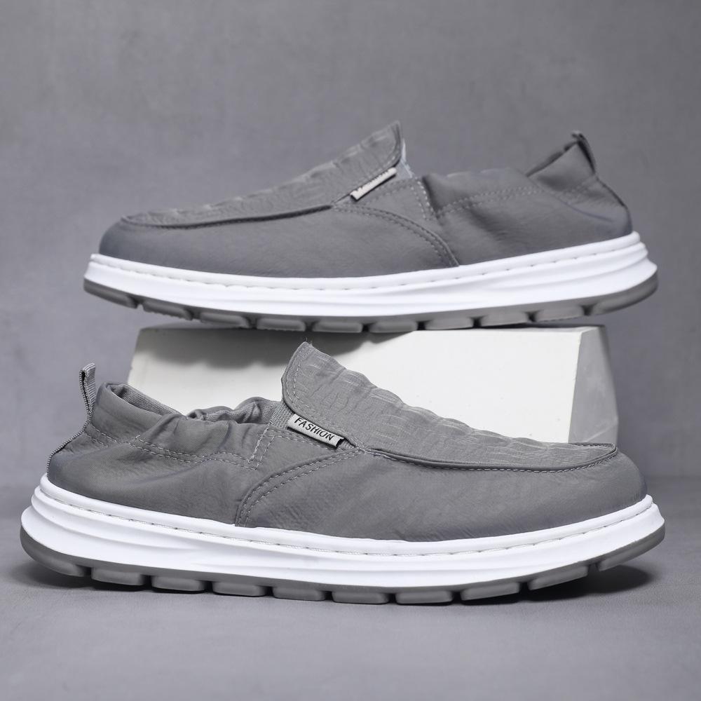 

Old Beijing cloth shoes men s summer breathable one-pedal lazy casual men s canvas shoes trendy versatile cloth shoes 39