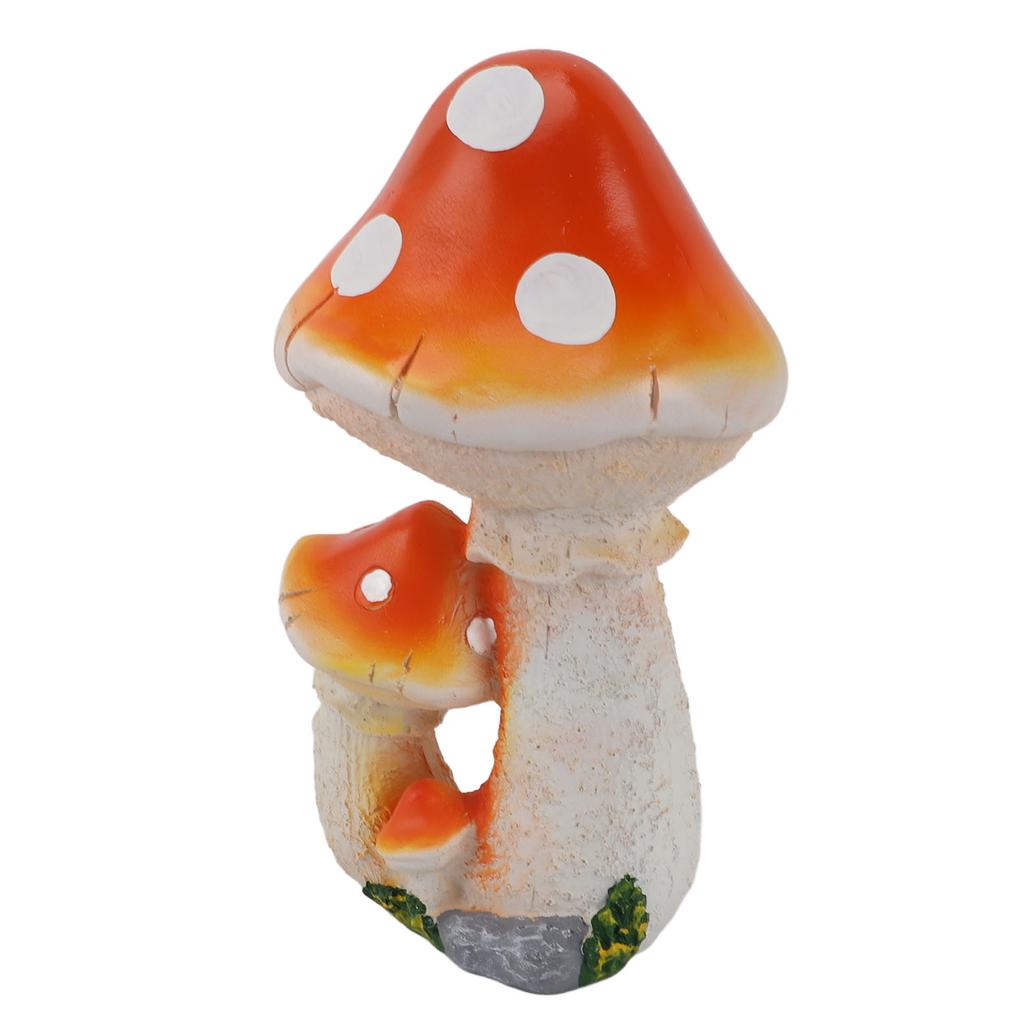 Resin Mushroom Decor 3 Mushrooms Design Exquisite Decorative   Versatile Outdoor Garden Decor Mushrooms Ornament
