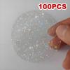100 Pcs Clear Badge Film – Durable Polyester Plastic Round Protective Film for Button Manufacturers, Craft Materials for Gift