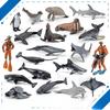 Oceanic Creature Pvc Figurines Collection With Static Marine Animals For Aquarium Decor