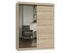 Guarda-roupa Iga 160 A/B Sonoma 1 X Brilho Para Quarto Corredor