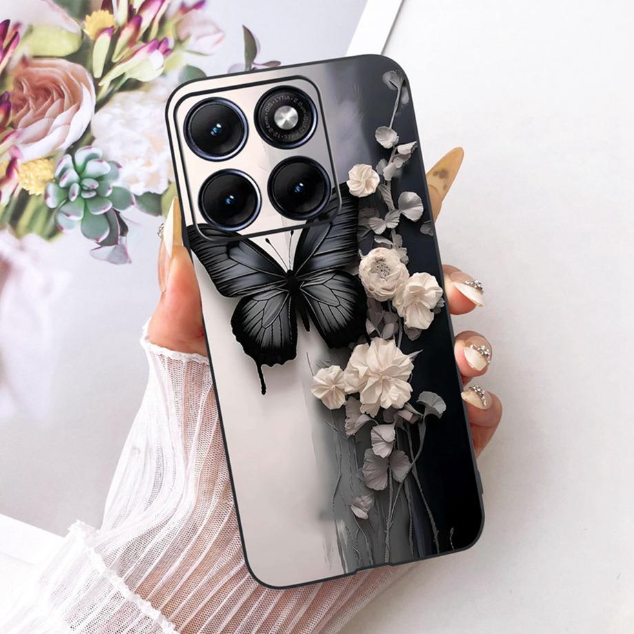 Flower Cartoon Fashion Design Phone Case For Motorola Moto Edge 70 Fusion Fusion+ Plus Funda Soft Silicone Shockproof Back Cover