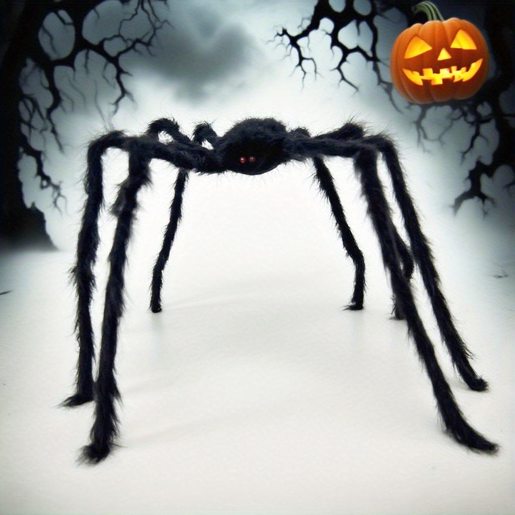 A 59.06inch Giant Black Spider, Suitable for Indoor and Outdoor Halloween Decoration, Family Parties, Courtyard Haunted House Decoration