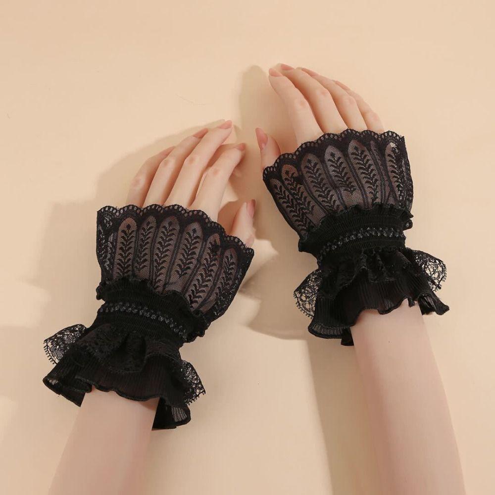 Costume Accessory Fake Sleeves Cuffs Comfortable Lace Cuff Fashion Fake Cuff Daily Accessory