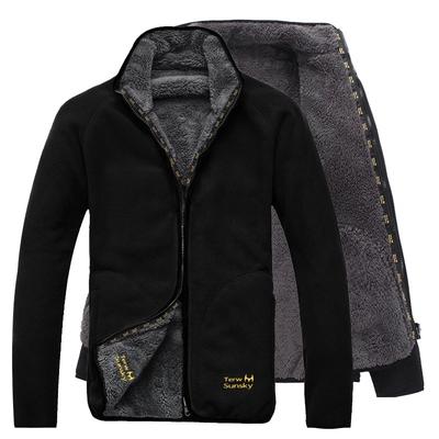 Thickened Winter Fleece Coat Warm Outerwear For Autumn And Winter Comfortable And Soft Plush Jacket For Cold Weather Casual Outdoor Activities