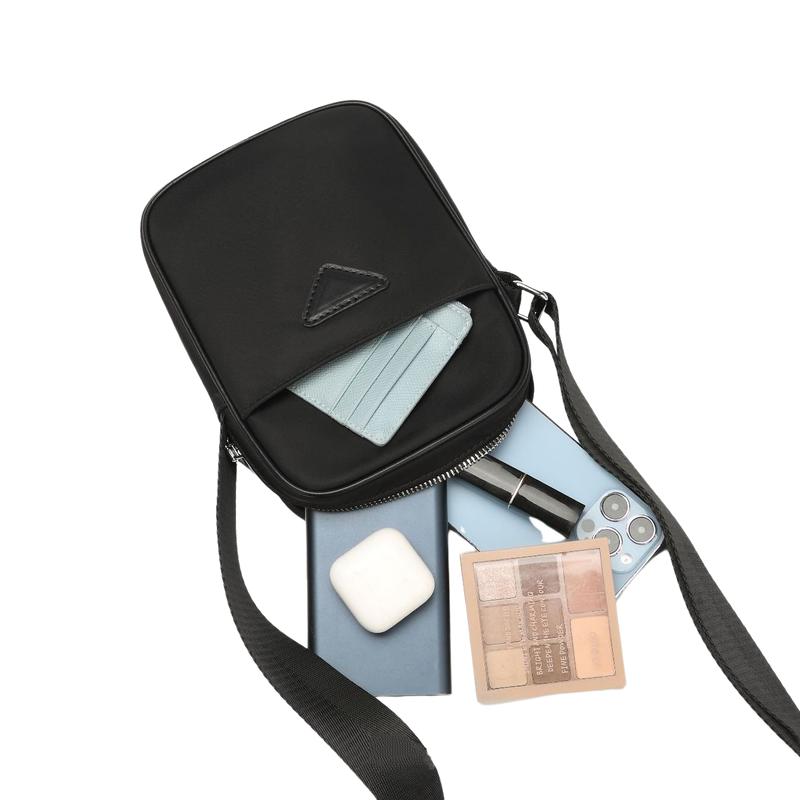 Fashionable Oxford Cloth Women's Crossbody Bags Casual Female Black Shoulder Bags Versatile Small Mobile Phone Coin Purse