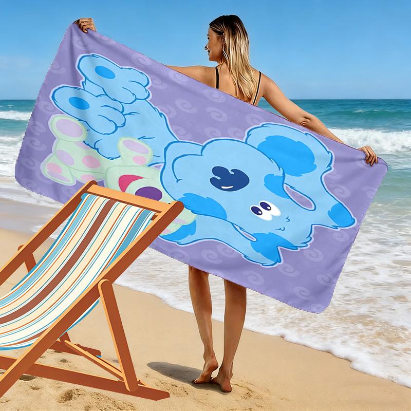 Blue's Clues Print Beach Towel, Large Soft Quick Dry Towel for Beach Camping Swimming