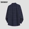 Mark Huafei Men's American Retro Plaid Long Sleeve Shirt