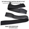 Ziyi 2-Pack Black Elastic Hook and Loop Straps