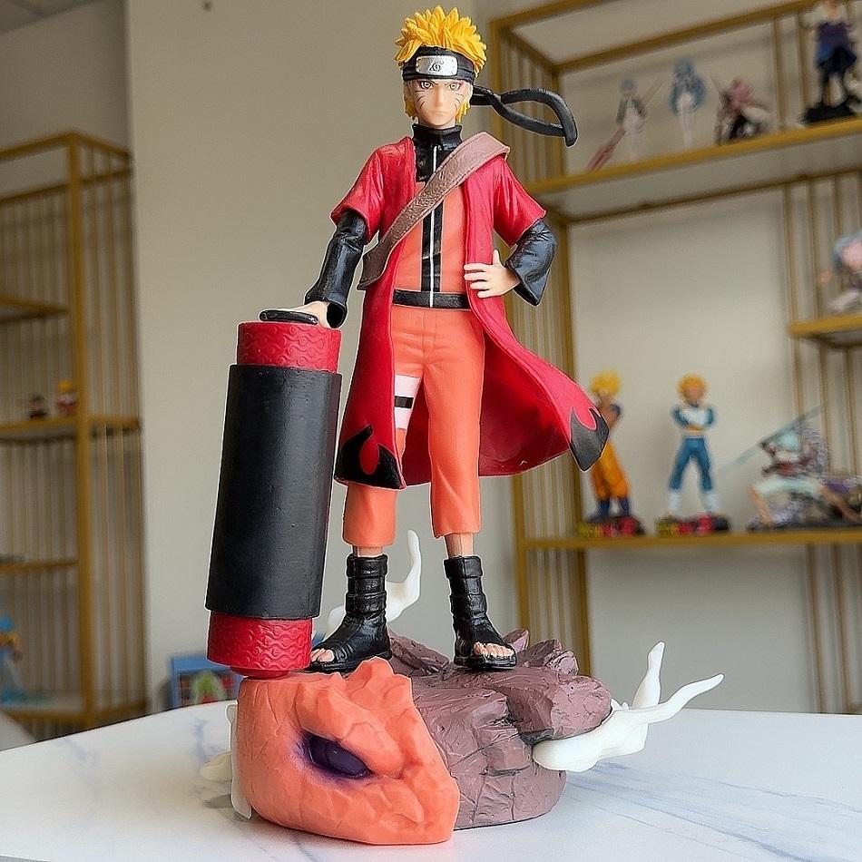 26cm Naruto Anime Figure Rikudou Sennin Mode Figurine Naruto Room Sasuke Action Figure Room Decorations PVC Collection Model Toy