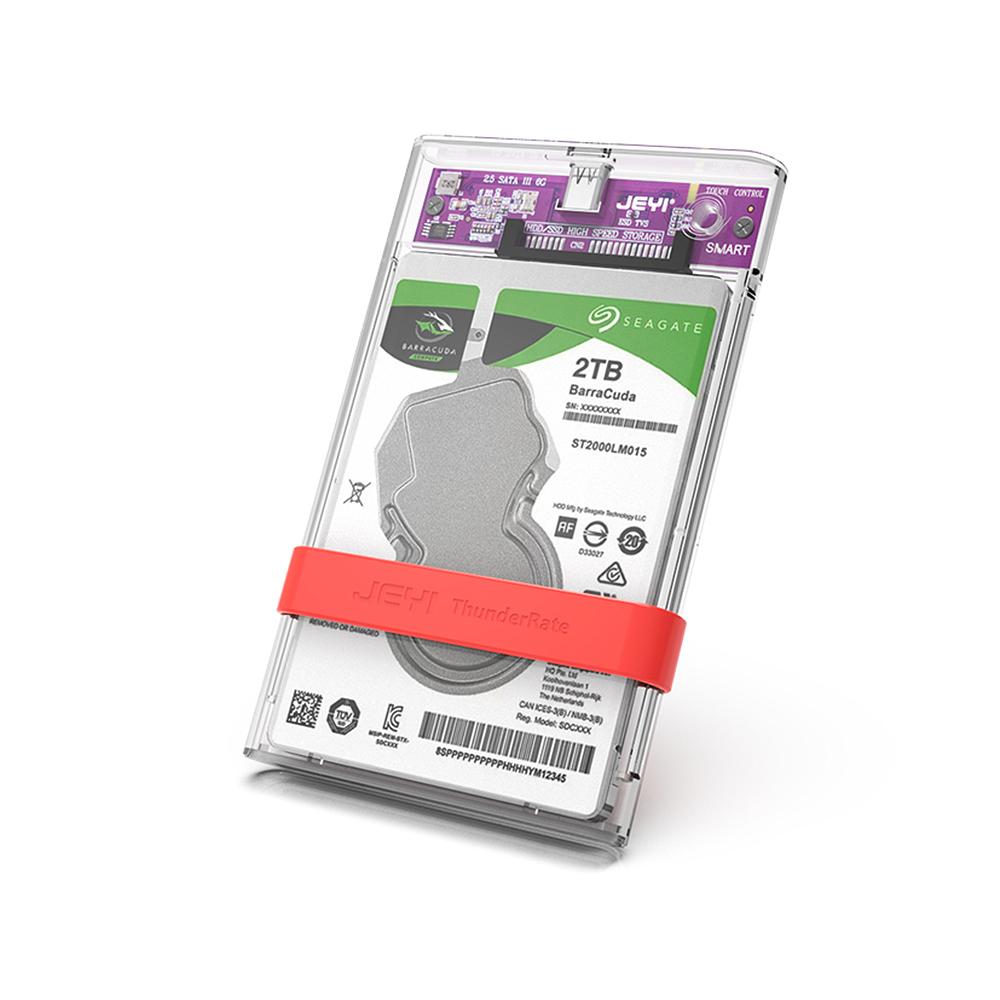 

JEYI 2,5-дюймовый корпус жесткого диска SATA, скорость передачи 6 Гбит/с, 2 T, инструменты для хранения, чехол для внешнего жесткого диска без инструментов для ПК, компьютера, ноутбука