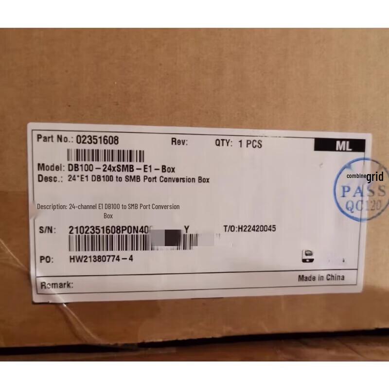 

Huawei NE40E-X8 Router DB100 to SMB Port Adapter Box